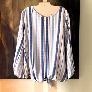 New Direction Tie Blouse